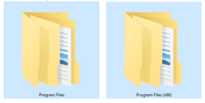 Folder Program Files Program Files(x86) computer C Drive Folder settings Folder maintain